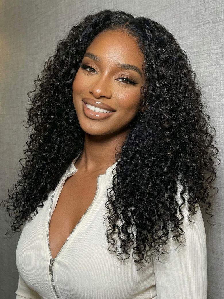 Bye-Bye Knots? 7x5 Lace Jerry Curl 150% Density Wig with Lived-In Coils