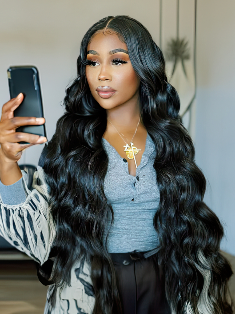 Body Wave Upgrade Lace Closure Middle Part Closure Bleached Knots 4x0.75 T Part Closure Natural Color