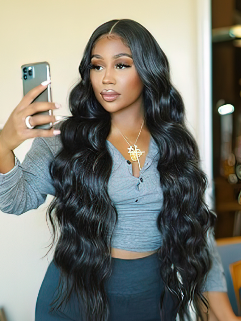 13x6 HD Skin Melt Lace Front Body Wave Wig Perfect Hairline Bleached Knots-3320