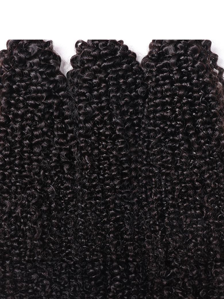 Hair 100% Virgin Human Hair Kinky Curly Hair 3 Bundles