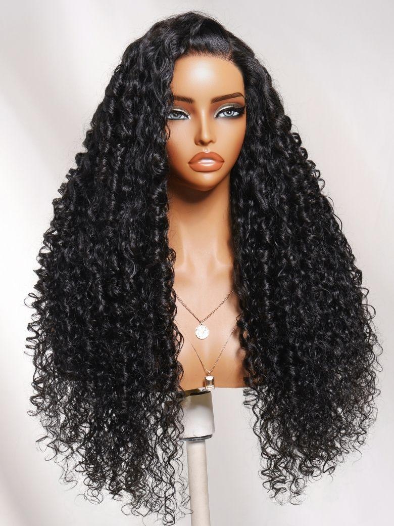 13x4 Pre-Everything? Lace Frontal Brown With Honey Blonde Face-Framing Highlights Wavy Bob Drawstring Wig