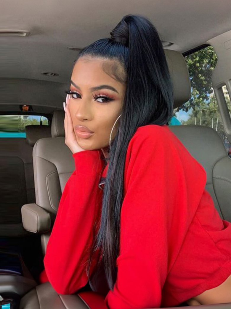 Hair 3 Bundles Straight Human Hair With 13x4 Lace Frontal