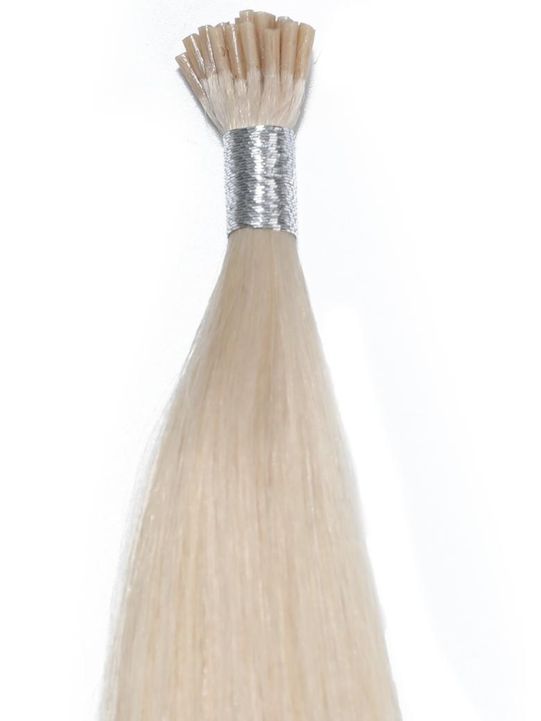 Platinum Blonde Human Hair I Tip Extension