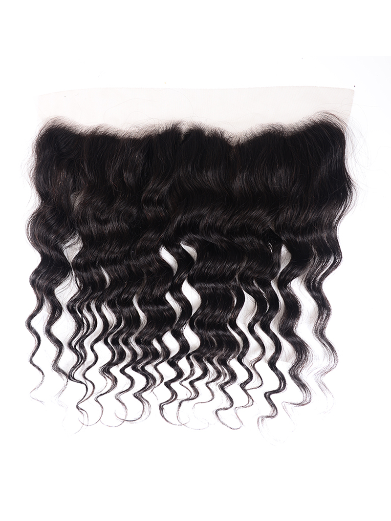 Hair 4 Bundles Human Natural Wave Hair With 13x4 Lace Frontal