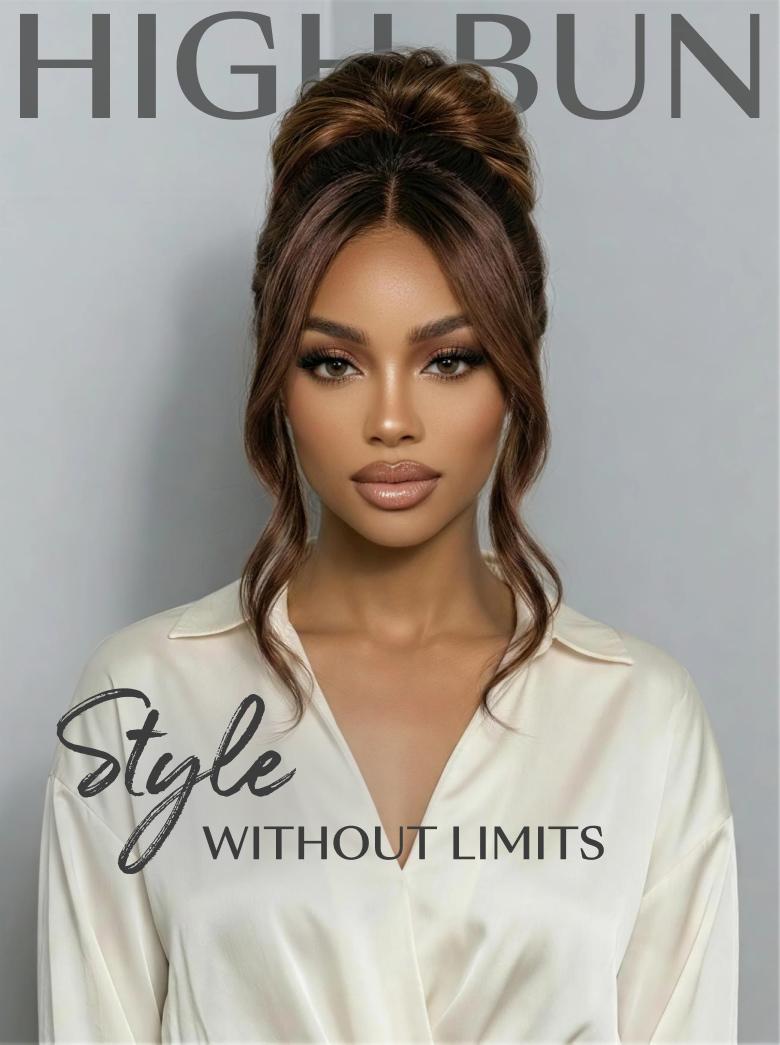360 HD Lace Pre-plucked Luxury Raw Virgin Hair Chocolate Brown to Caramel Honey Blonde Ombre Body Wave Wig