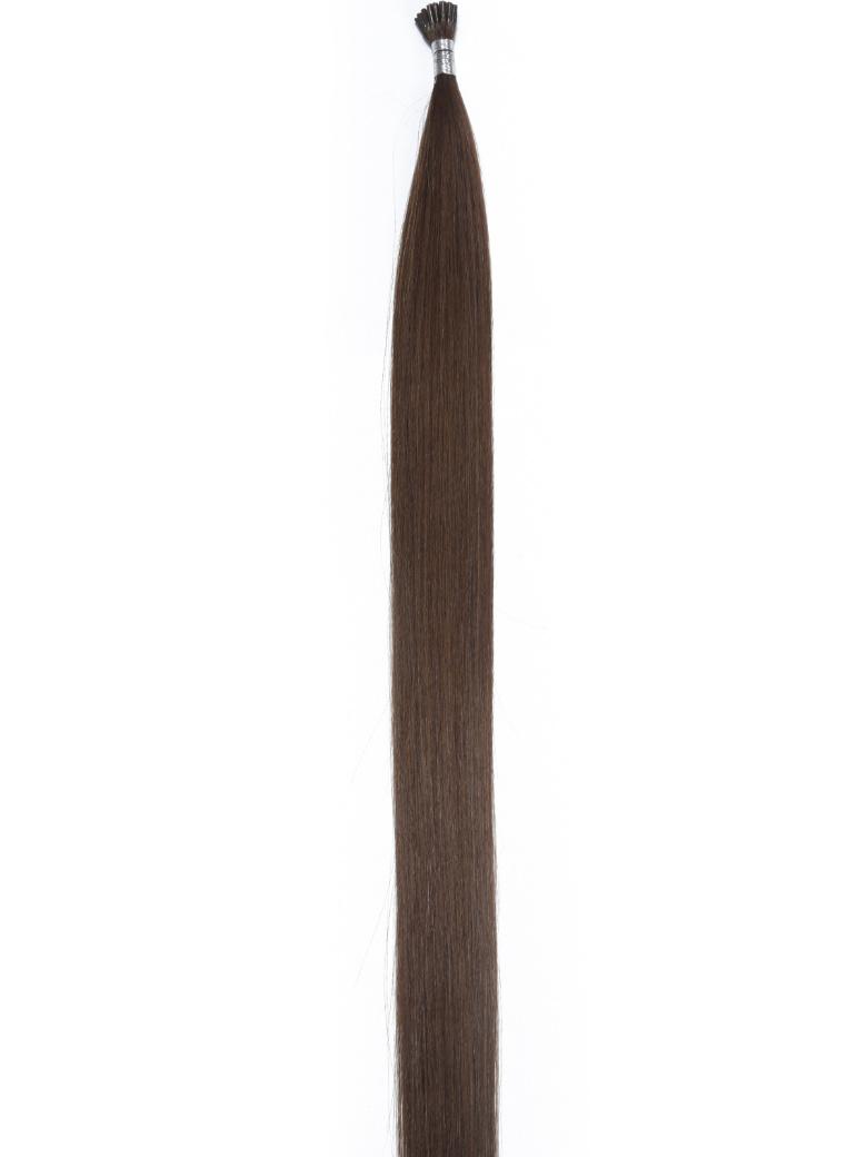Chocolate Brown Human Hair I Tip Extension