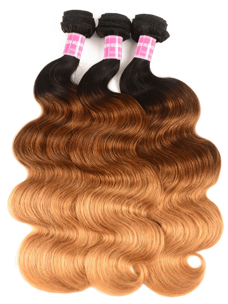 Hair 3 Bundles Brazilian Ombre Body Wave Human Hair