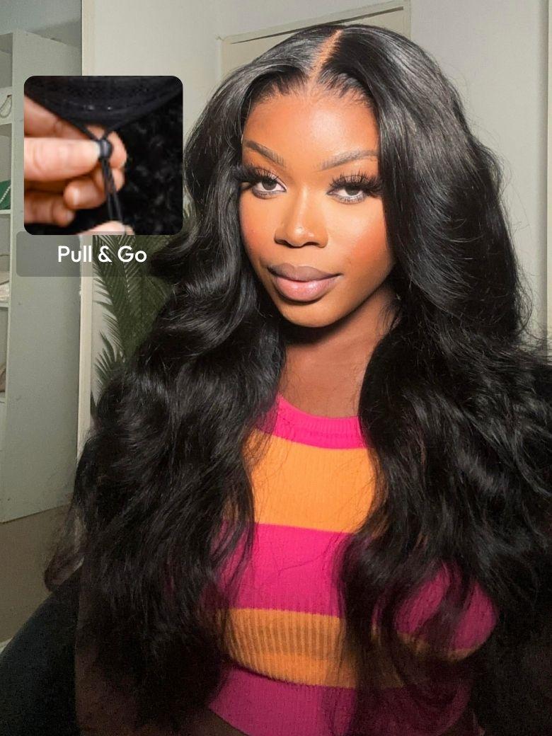 13x4 Pre-Everything? Transparent Lace Front 3D Body Wave Wig Real Ear To Ear With Invisi Drawstring Wig Lace Fit Better