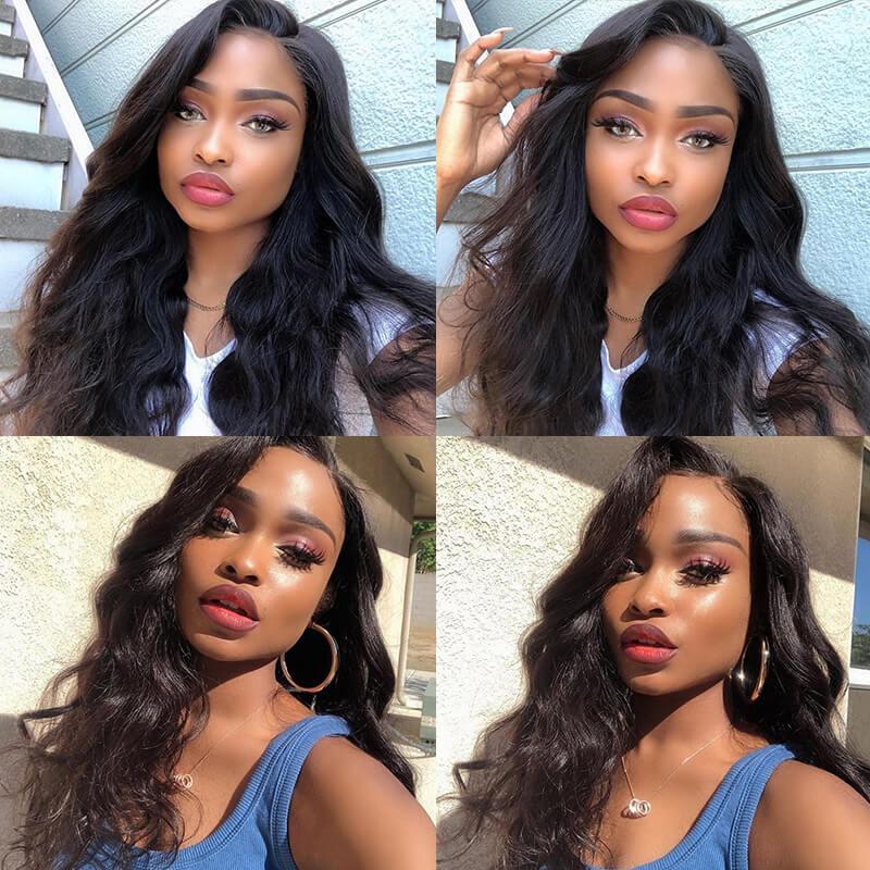 Hair Unprocessed Body Wave Hair 3 Bundles With 4x4 Lace Closure