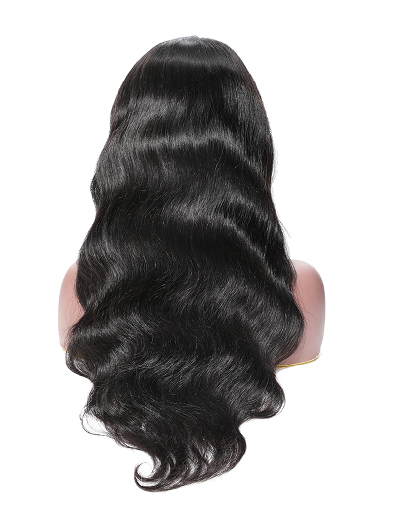360 Lace Frontal Body Wave Wig Natural Color Pre Plucked 150% Density Hair Wig