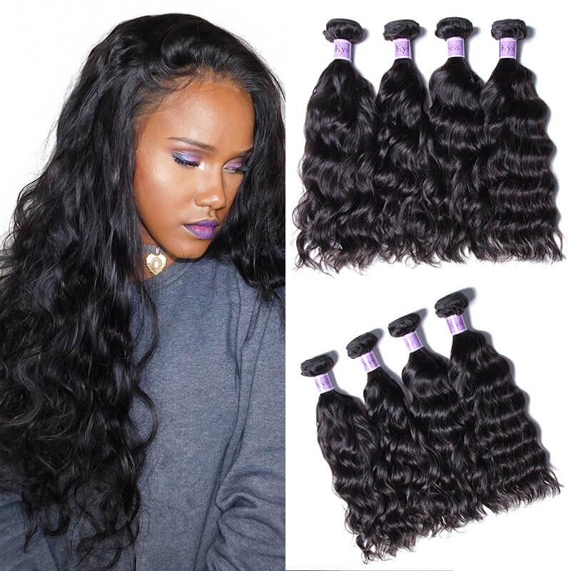 4 Bundles Unprocessed Peruvian Natural Wave Kysiss Series