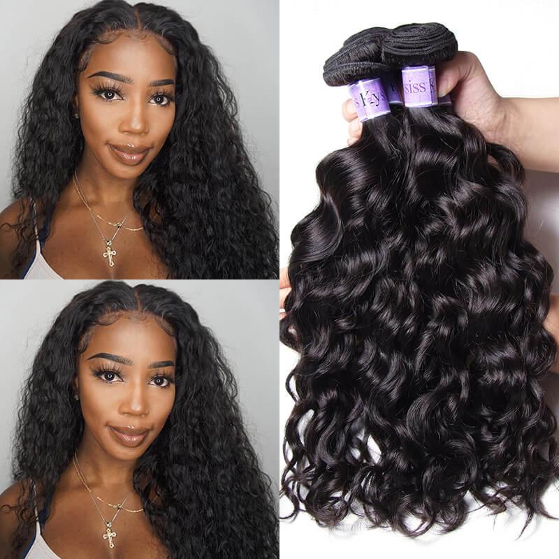 Malaysian Natural Wave 4pcs/Lot Human Hair Extensions Kysiss Series