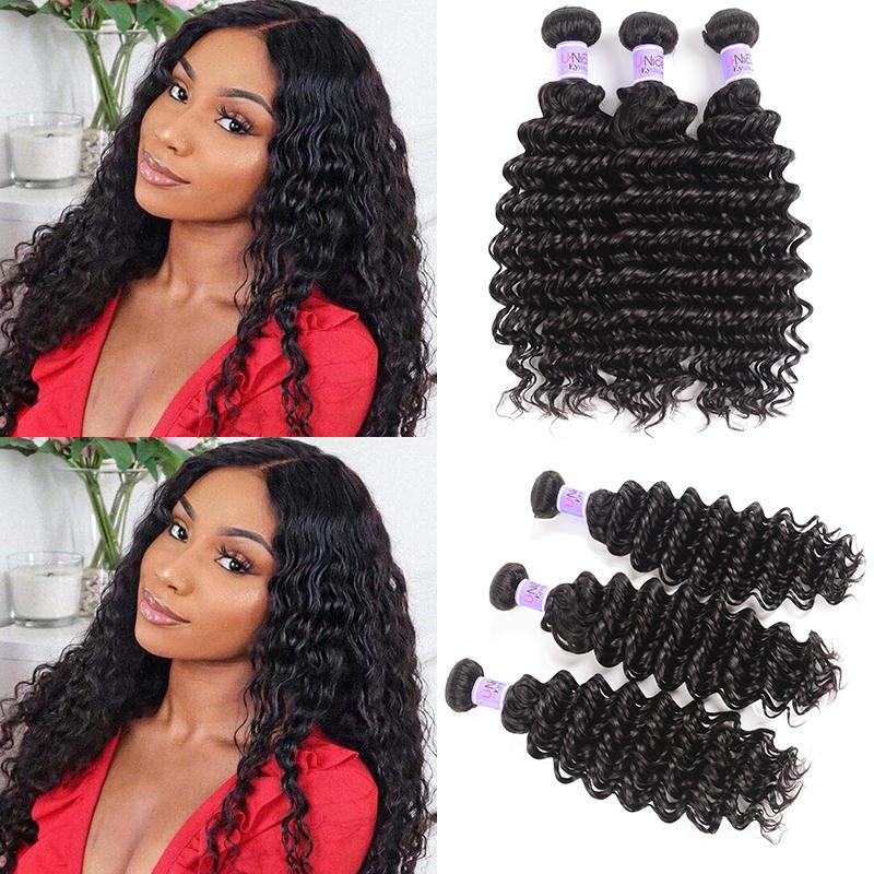 Brazilian Deep Wave Product 3 Bundles Virgin+ Hair Kysiss Series
