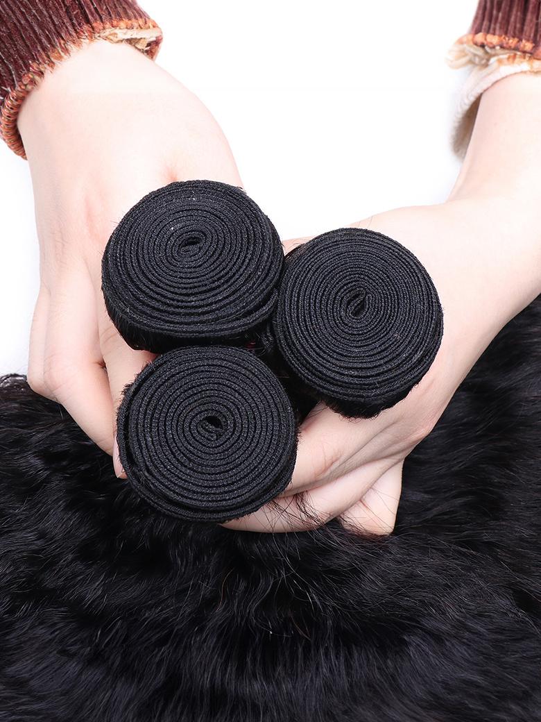 Hair buy 3 get 4 Kinky Straight Bundles Virgin Human Hair