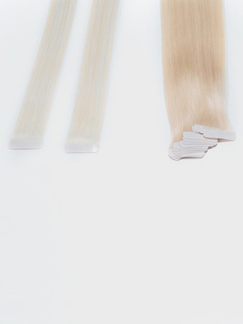Ash Blonde Human Hair Tape In Extension