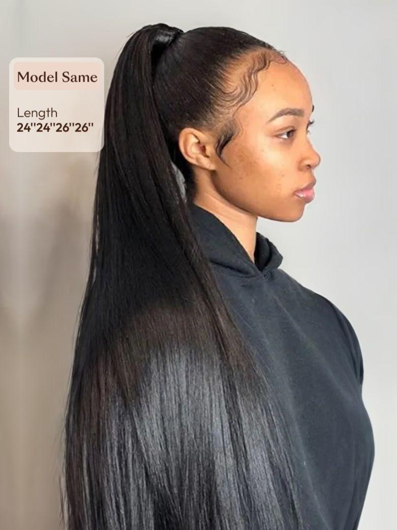 Hair 4 Bundles Peruvian Straight Virgin Human Hair Extensions
