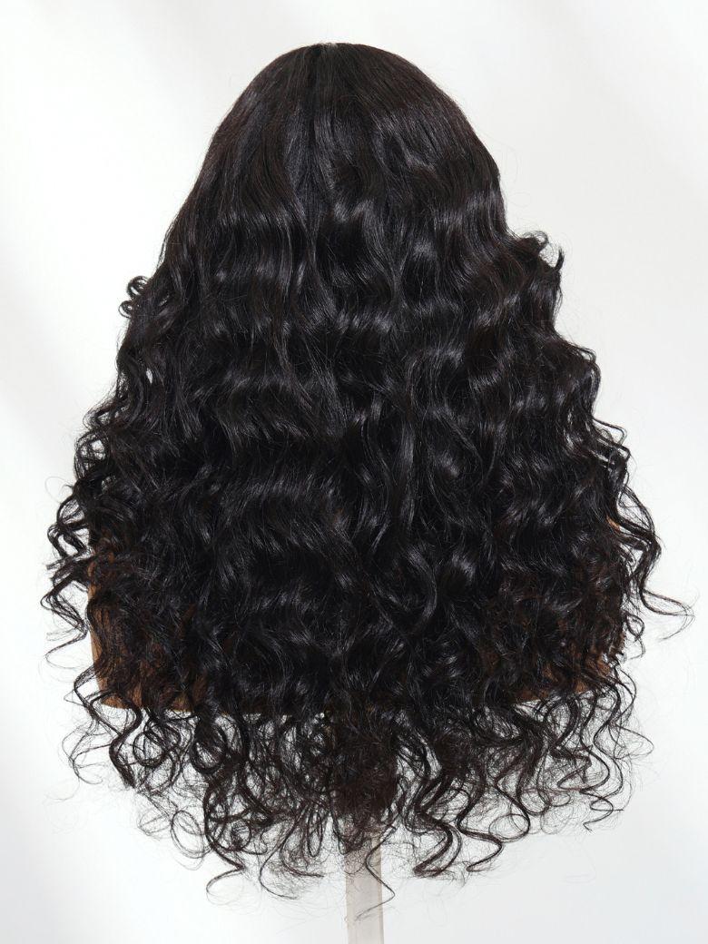Bye-Bye Knots 7x5 Lace Black to Chestnut Brown Ombre Yaki Straight Wig With Invisi Drawstring