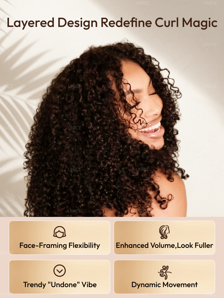 Bye-Bye Knots 7x5 Lace Curly Texture Wig With Finger Coil Ends