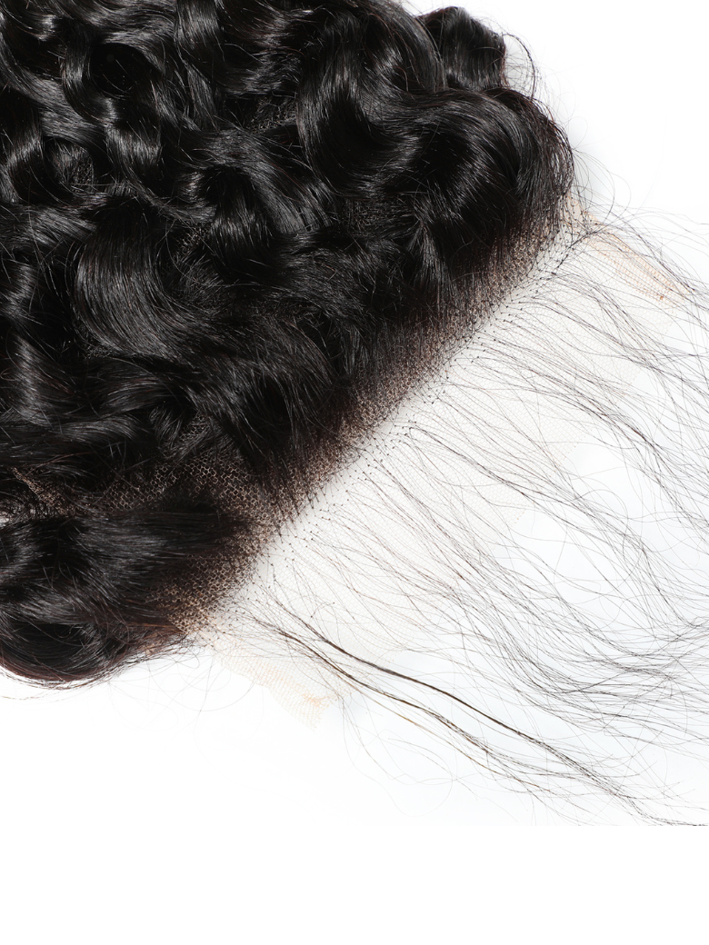 Undetectable HD Lace 5x5 Closure with 3 Deep Wave Bundles