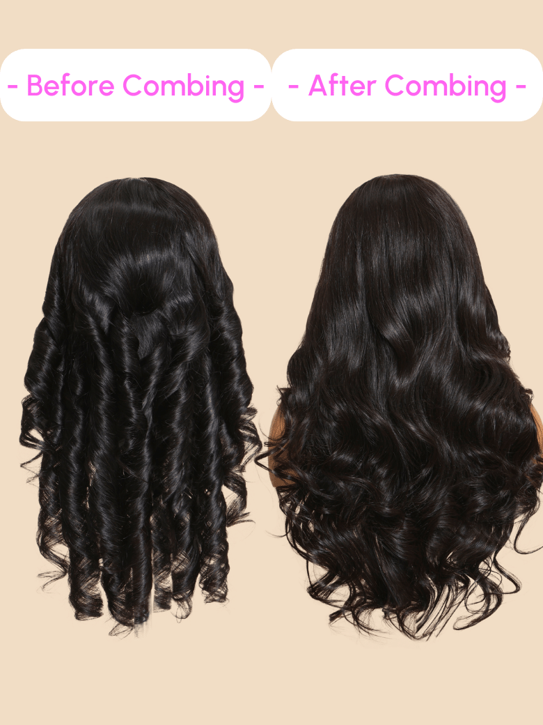 7x5 Lace Bye Bye Knots & 13x6 Lace Frontal Black Body Wave Pre-Everything Wig 150% Density