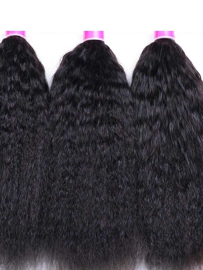 Hair buy 3 get 4 Kinky Straight Bundles Virgin Human Hair