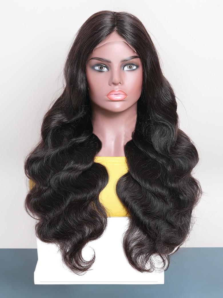 Breathable Body Wave 4x4 Lace Closure Wig Free Part Human Hair Wigs New Year Limited Sale