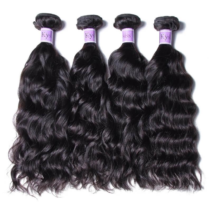 Malaysian Natural Wave 4pcs/Lot Human Hair Extensions Kysiss Series
