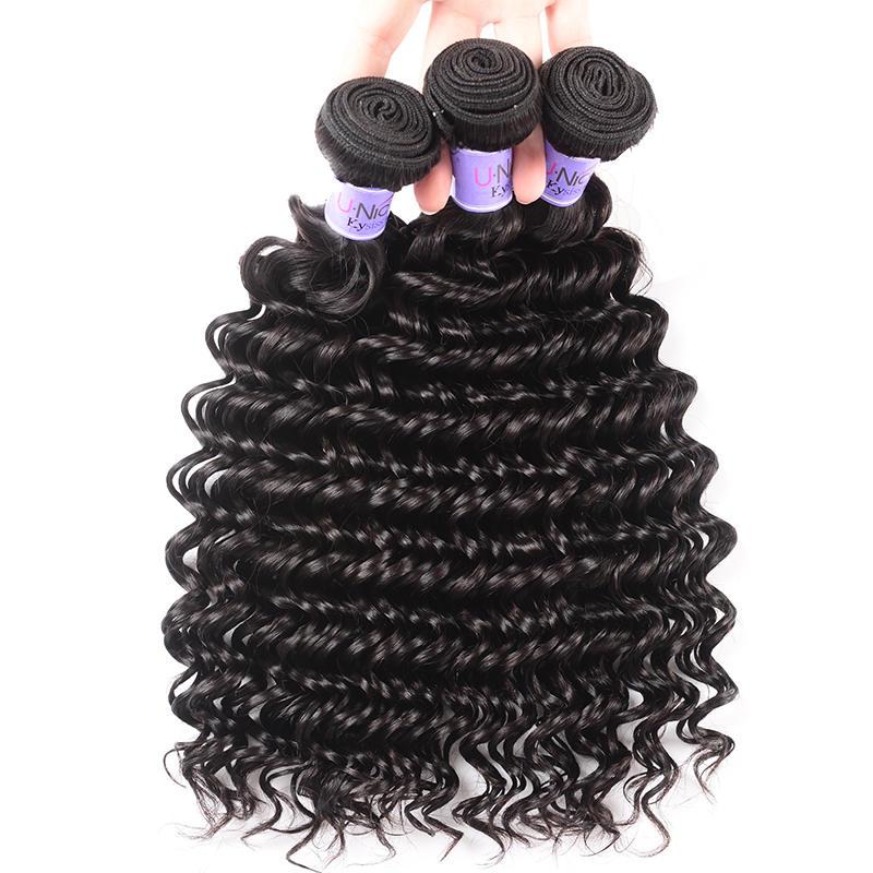 Brazilian Deep Wave Product 3 Bundles Virgin+ Hair Kysiss Series