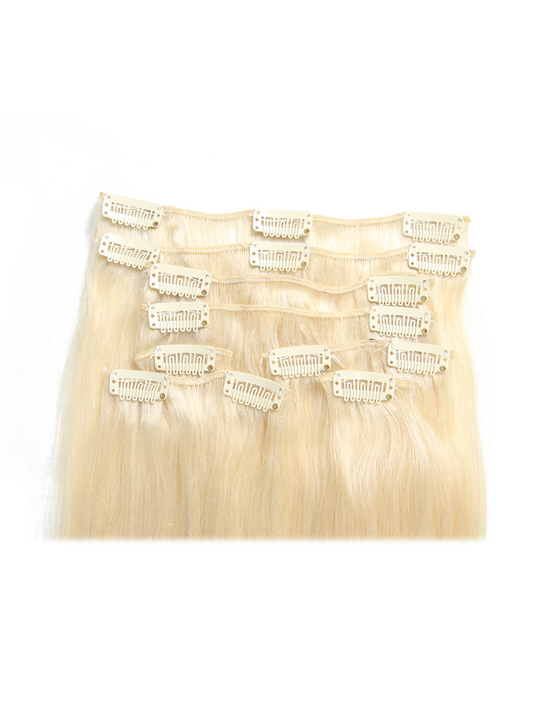 CLASSIC CLIP INS STRAIGHT: PLATINUM BLONDE