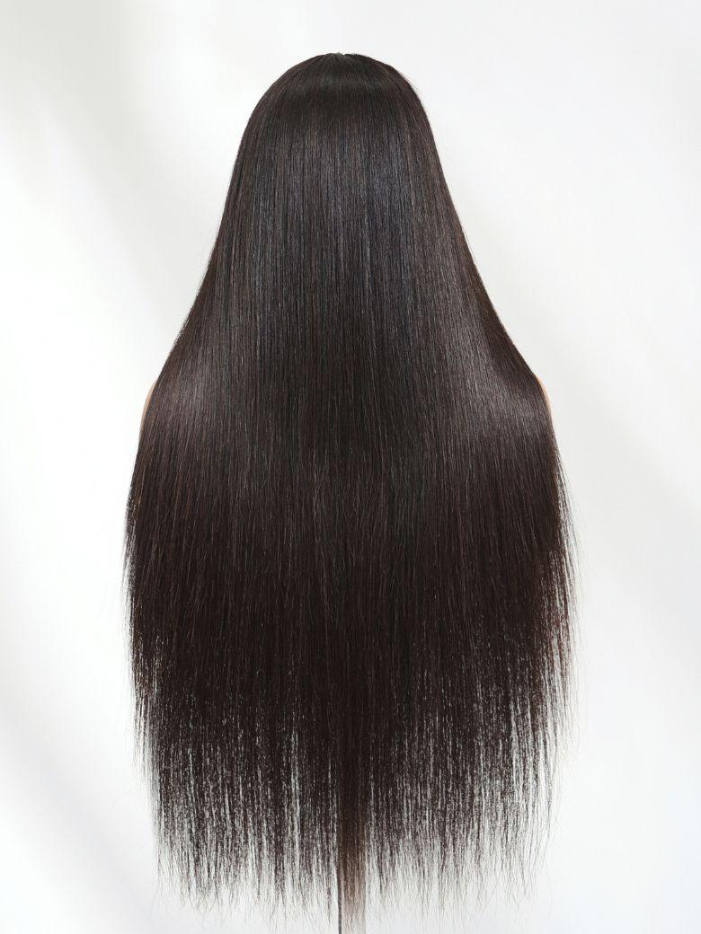 2x6 Lace Closure 200% Density Black Bob Wig