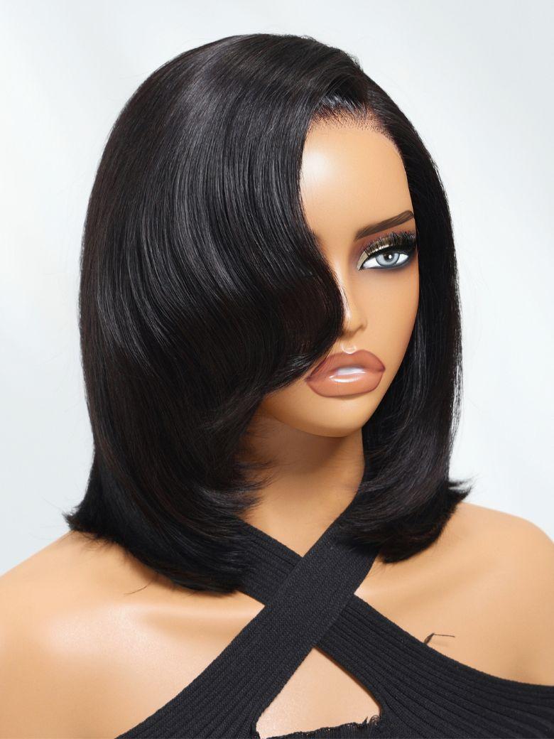 Bye-Bye Knots? 7x5 Lace Side Part Layered Wig With Side-Swept Bangs