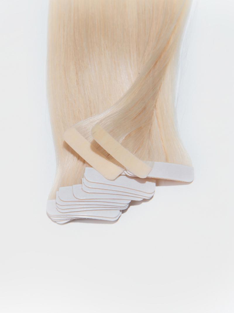 Ash Blonde Human Hair Tape In Extension