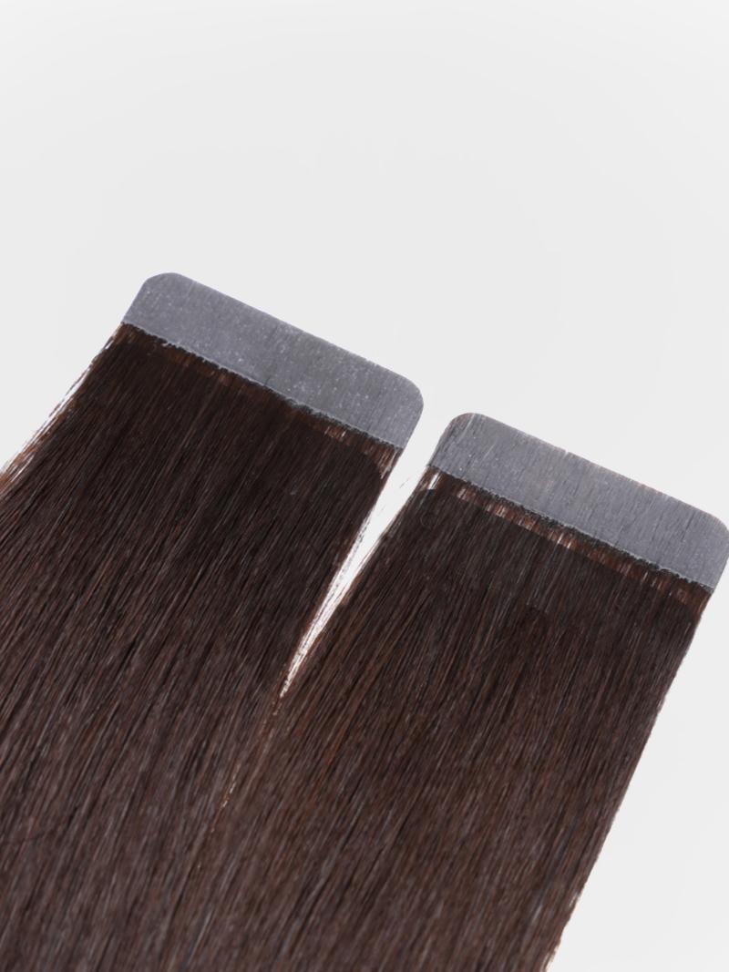 Off Black Human Hair Tape In Extension