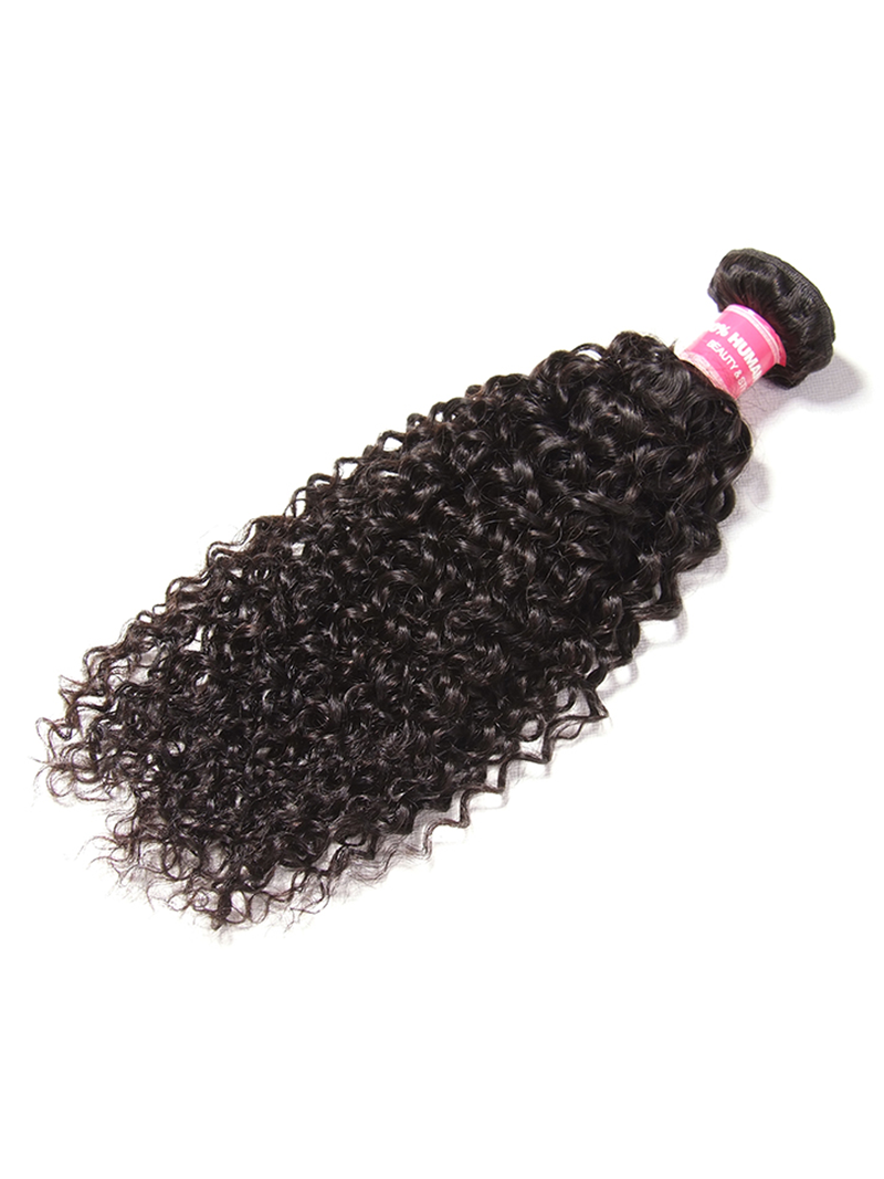 Hair Icenu Series 1 Piece Jerry Curly Human Virgin Hair Weaving