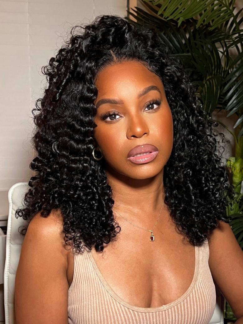 7x5 Bye-Bye Knots Wig 150% Density & 5x5 HD Lace 180% Density Jerry Curly Wig With Bleached Invisible Knots