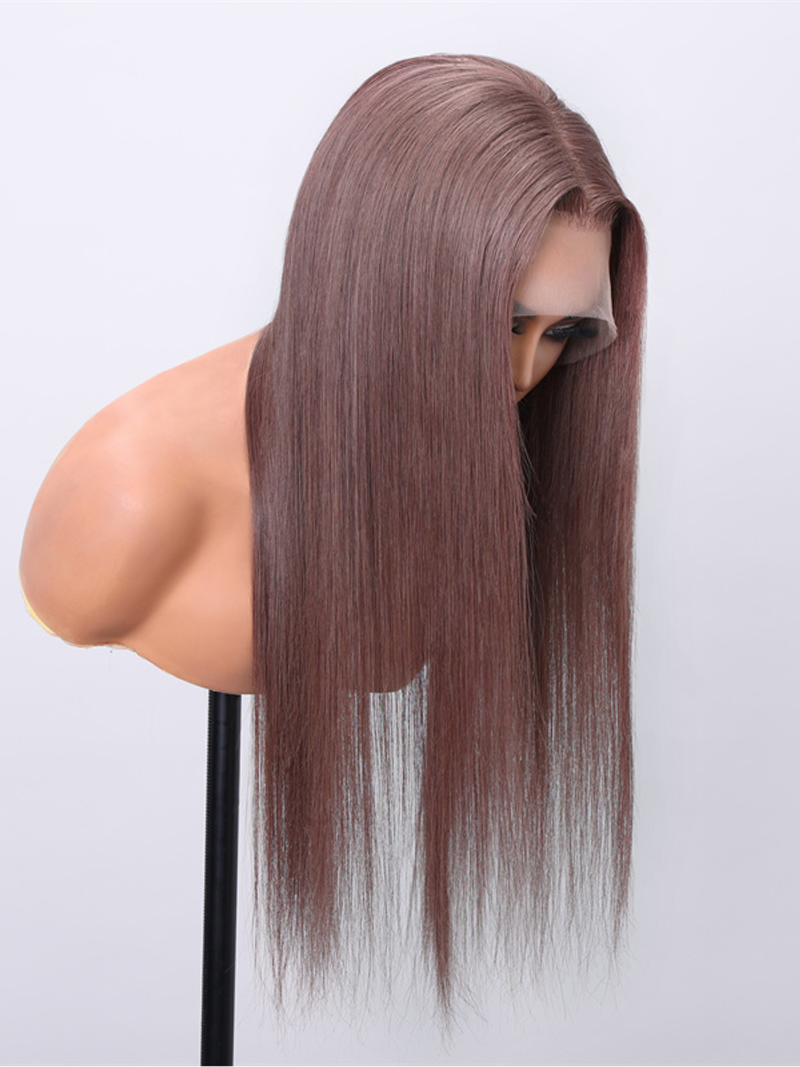 13x4 Lace Front Chocolate Mauve Straight Wig
