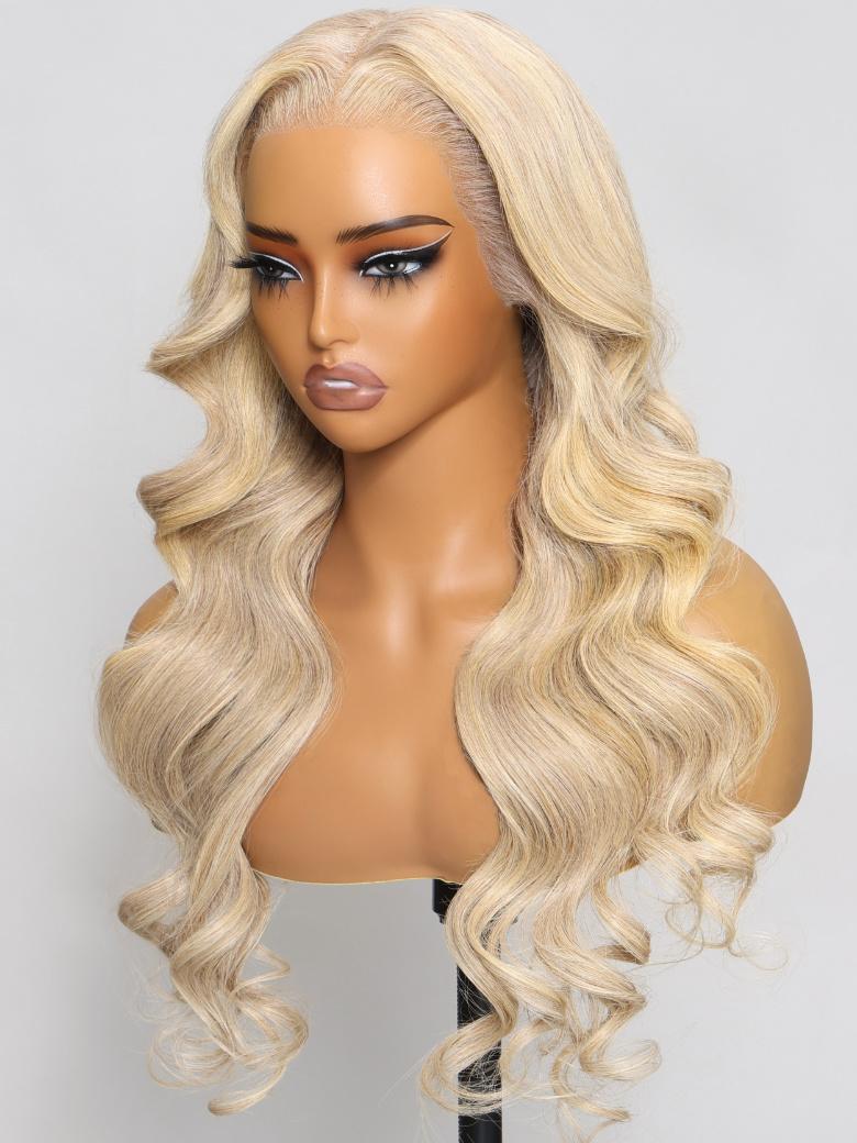 13x4 Lace Front Body Wave Glossy Blonde Pre-Everything Wig