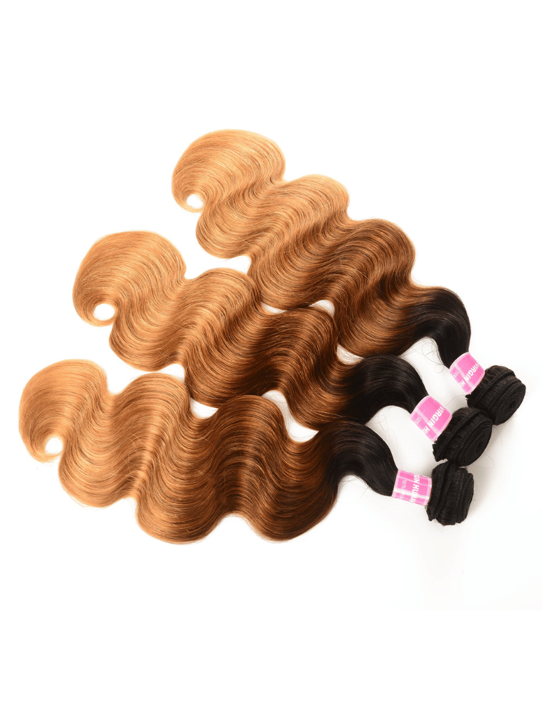 Hair 3 Bundles Brazilian Ombre Body Wave Human Hair