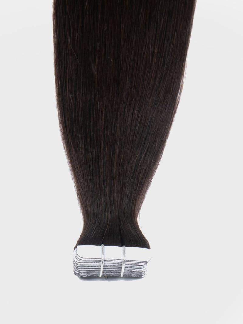 Off Black Human Hair Tape In Extension