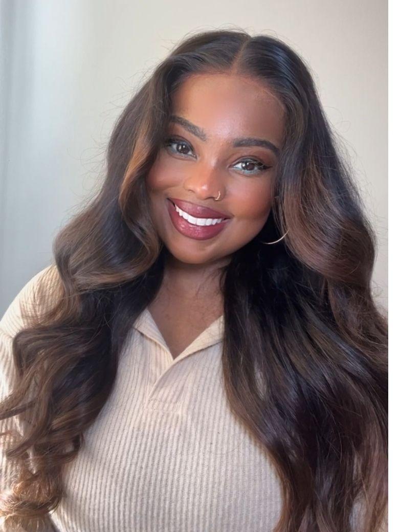 Chestnut Brown Ombre Body Wave 1 Piece Human Hair Bundle