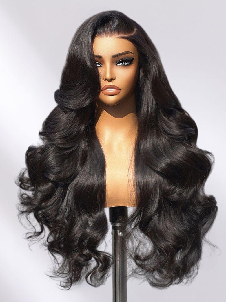 13x4 Pre-Everything? Transparent Lace Front 3D Body Wave Wig Real Ear To Ear With Invisi Drawstring Wig Lace Fit Better
