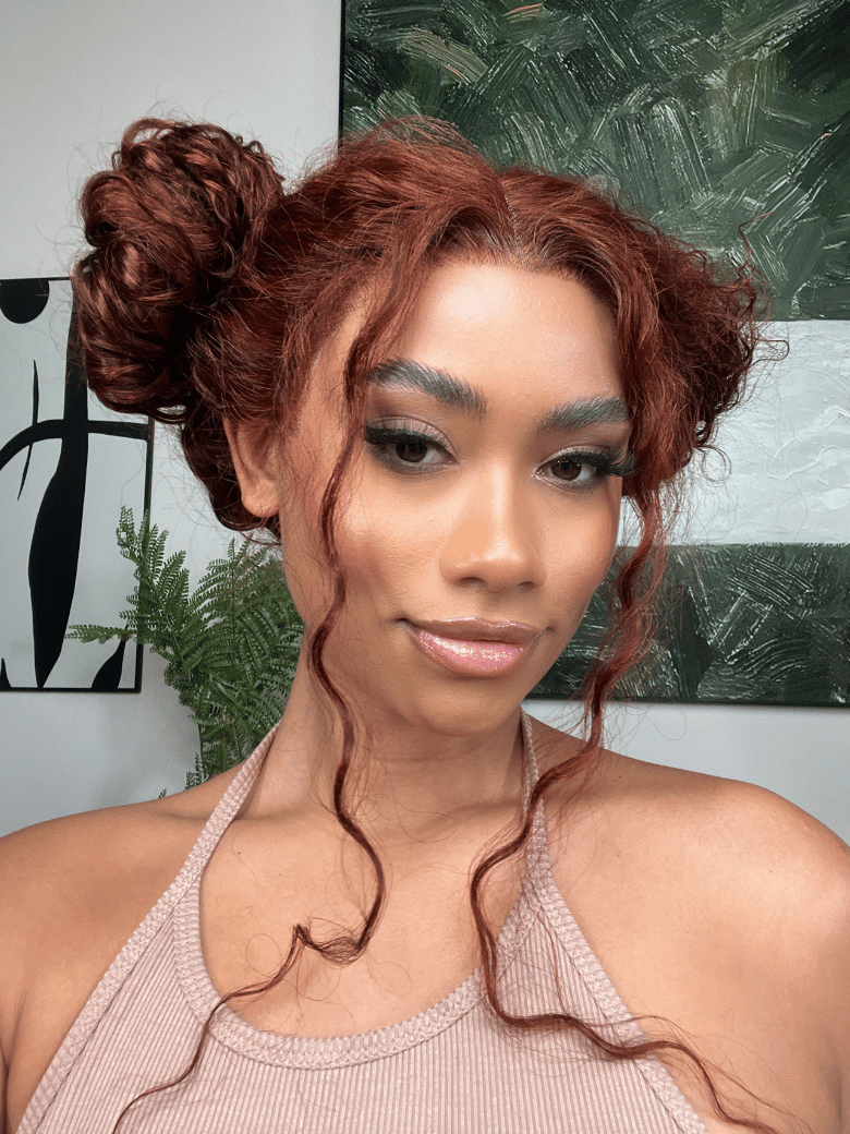 7x5 Bye Bye Knots& 13x4 Pre Everything Reddish Brown Water Wave Gluleless Lace Wig