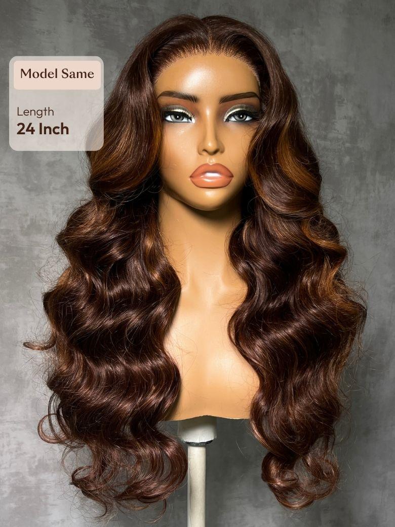 7x5 Bye Bye Slip? Lace Cowboy Copper Body Wave Wig with Invisi Drawstring