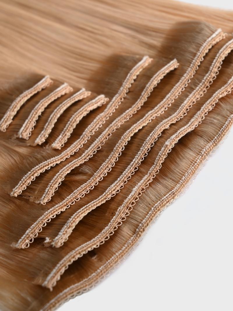Dirty Blonde Human Hair Clip In Extension
