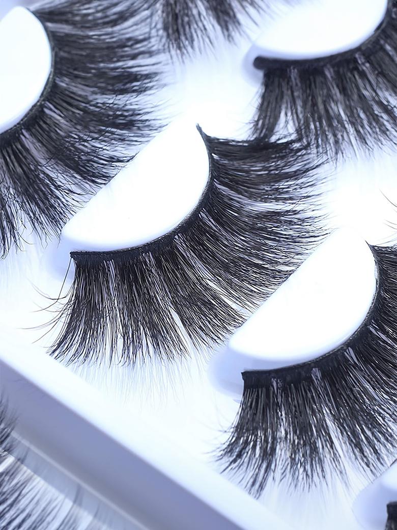 8 Pairs 3D False Eyelashes Cat Eye Sexy Look Soft Reusable