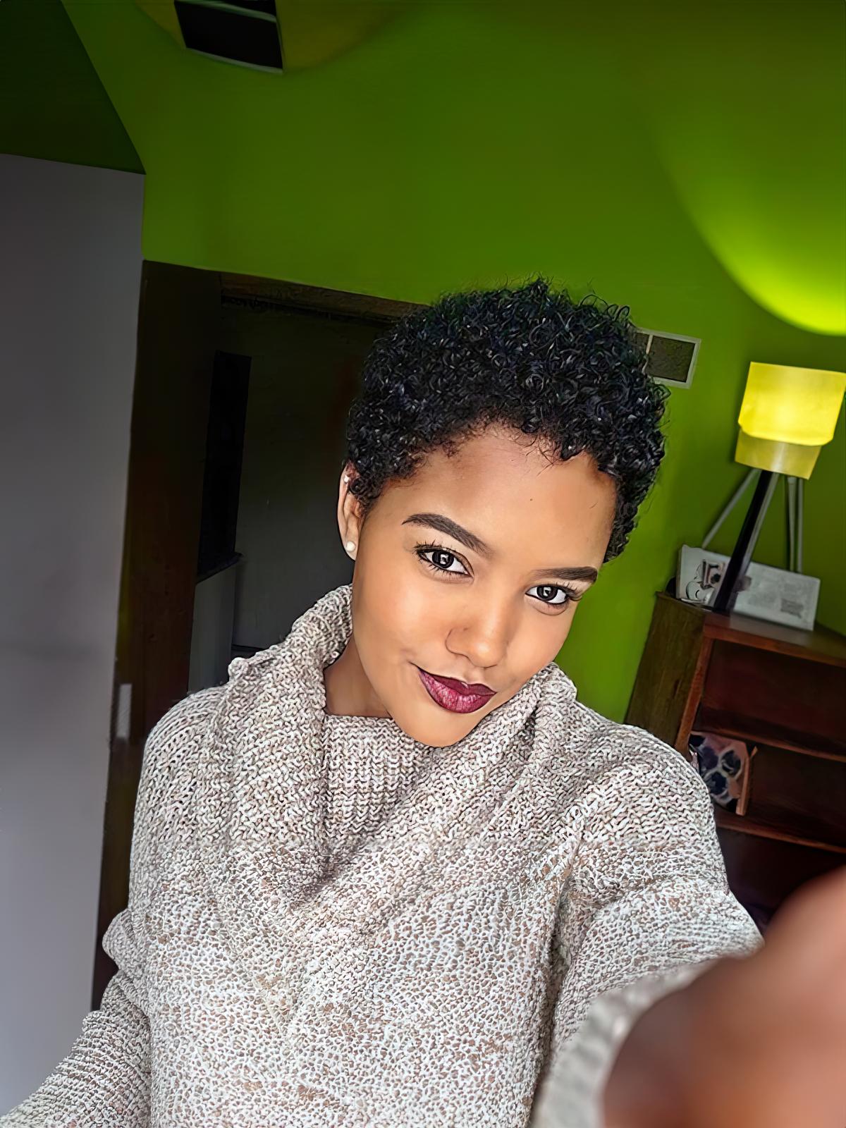 Pixie Cut Afro Beginner Friendly Glueless Black Wig