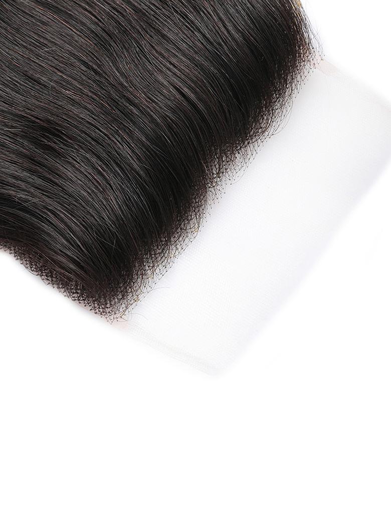 Hair 5x5 HD Lace Closure With 4 Bundles Body Wave Human Hair Weaves Transparent Lace Natural