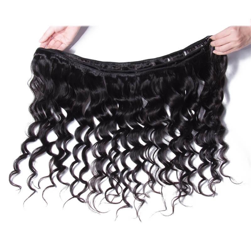 Malaysian 3Pcs Natural Wave Hair With Lace Closure Kysiss Series