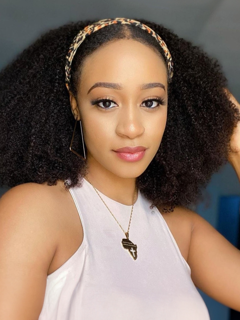 Fashion Afro Kinky Curly Half Wigs for African American Women 150 Density Kinky Curly Half Wig for Sale