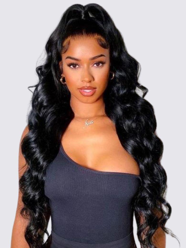 Brown Balayage 4x4 Lace Closure With 3Pcs Body Wave Bundles